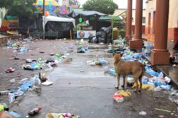 Fiesta in Plaza de San Cristóbal Zapotitlán ends with trash