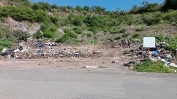 Trash is reduced at the dump on the highway