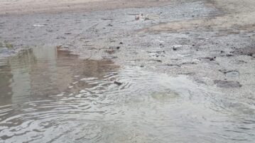 Residents of Ánima Sola Street suffer from sewage overflow