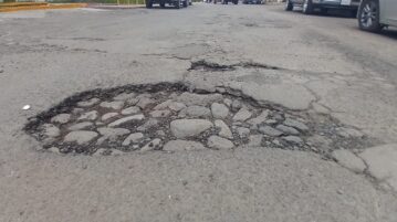 Pothole in Donato Guerra, "stone in the shoe" of motorists in Jocotepec