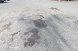 Potholes return at the entrance of Jocotepec