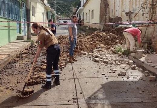 Tuxcueca homes damaged by September 19 quake