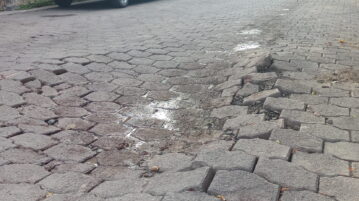 Problematic potholes fixed on José Santana Street