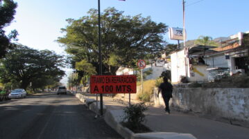 Damaged bus stop is repaired for Governor’s visit