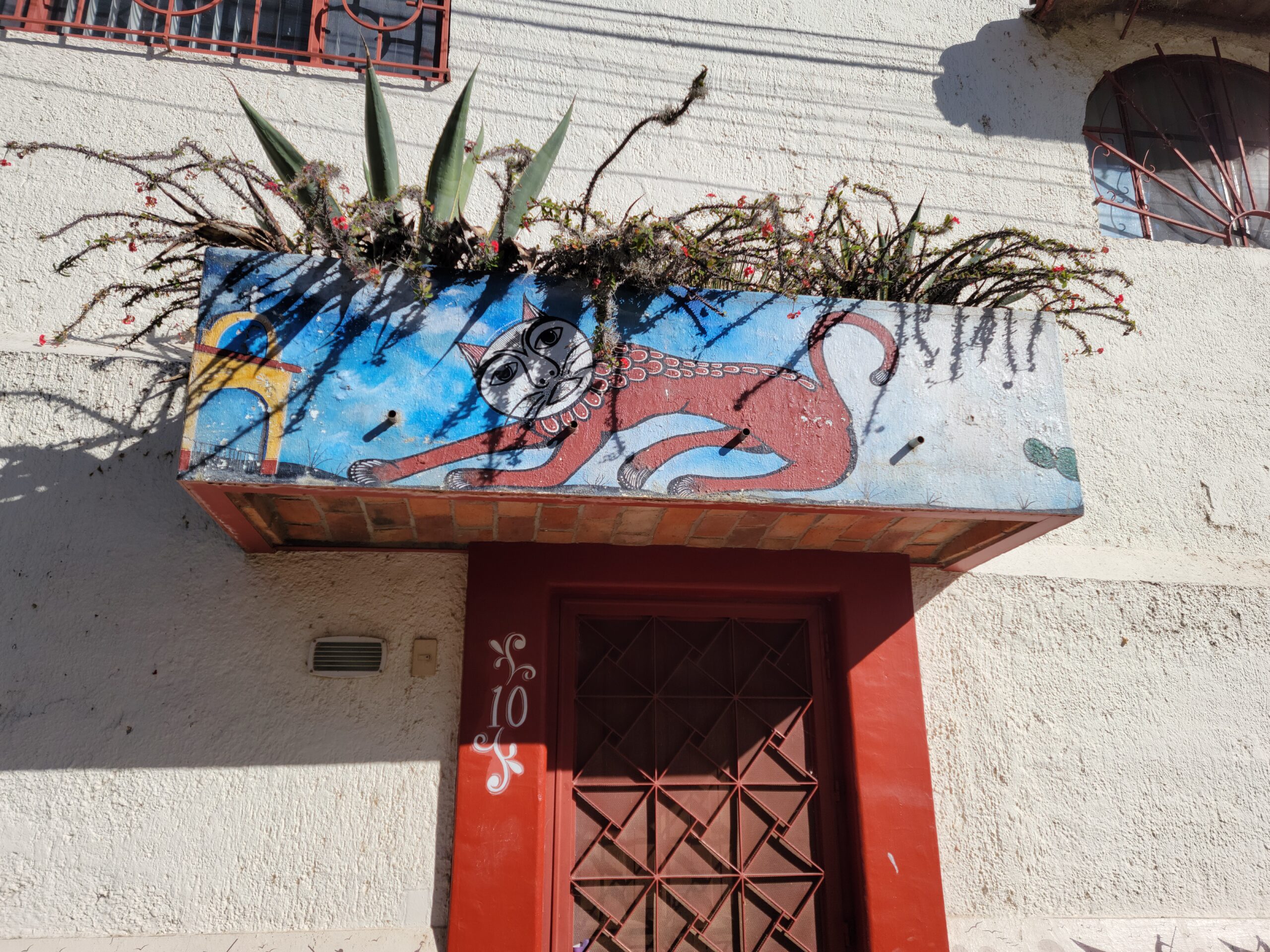 Mural of the week: Cat on a balcony