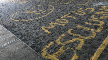 Exclusive motorcycle parking in San Juan Cosala used by cars