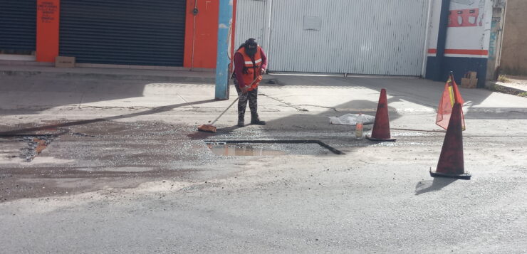 Potholes repaired on Miguel Arana Street in Jocotepec
