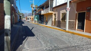 Parking prohibited on Ramón Corona, San Antonio Tlayacapan