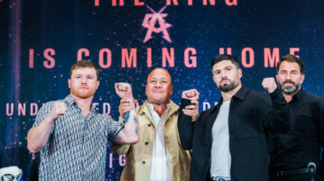 Saúl "Canelo" Álvarez battles John Ryder at Akron Stadium in May