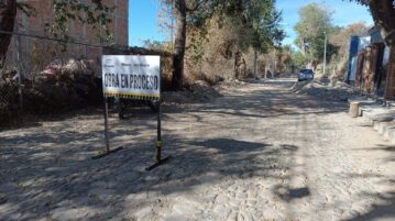 Prolongación Ocampo road work at 50% complete