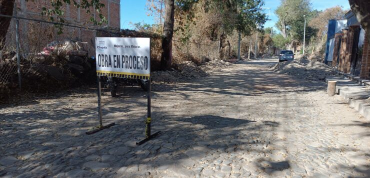 Prolongación Ocampo road work at 50% complete