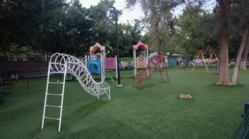 Irresponsible users damage to children's park