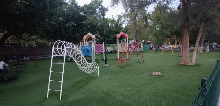 Irresponsible users damage to children's park