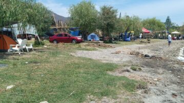 Easter camping on the lake shore attracts more people each year