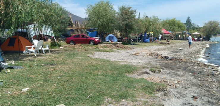 Easter camping on the lake shore attracts more people each year