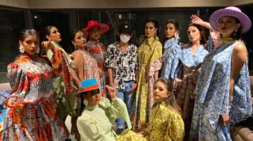 Ten young women competing for Miss Jocotepec