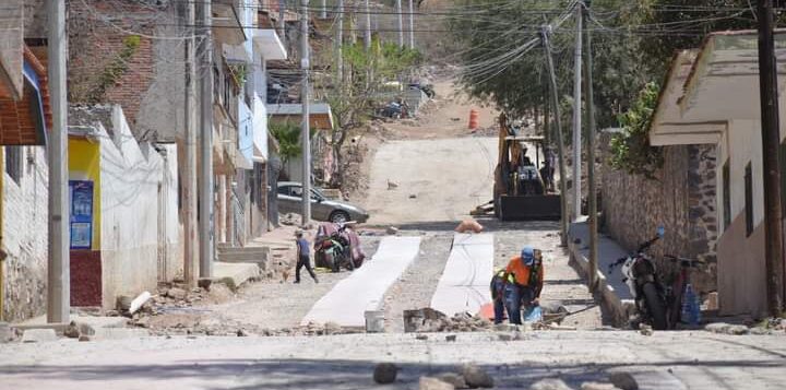 Work on Josefa Ortíz Street is moving forward