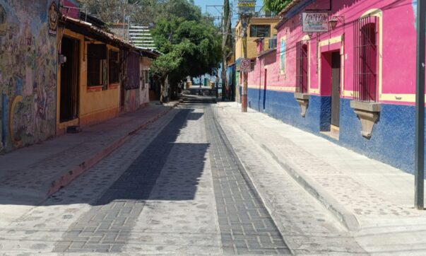 Calle Morelos renovation is complete switch widened sidewalks