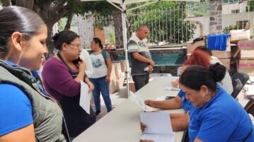 State school supplies distributed to parents in Ajijic