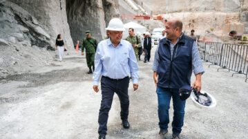 AMLO and Alfaro inspect work on El Zapotillo Dam