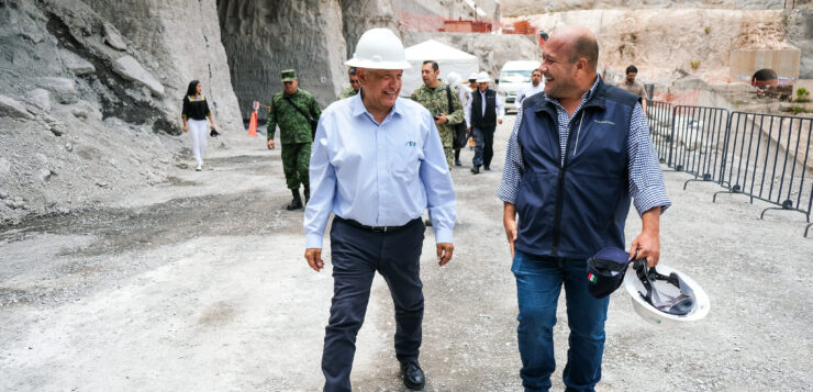 AMLO and Alfaro inspect work on El Zapotillo Dam