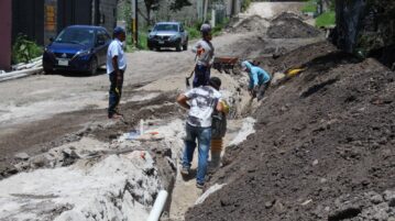 Drainage work is being carried out in El Chante