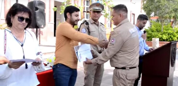 Jocotepec firefighters honored on Firefighters Day