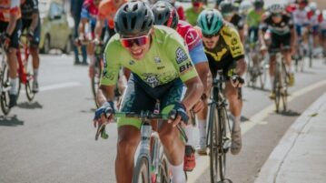 Luis Villa placed third in national road cycling tourney