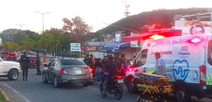 Two injured in motorcycle and truck collision