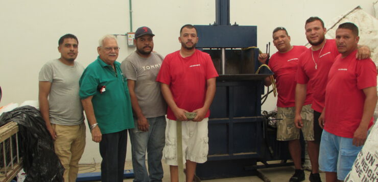 After three years, Ajijic Recycling Center receives a compactor machine