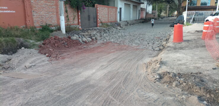 Colón Street work still in progress in Nextipac