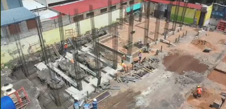 Construction advances on José Santana school in Jocotepec