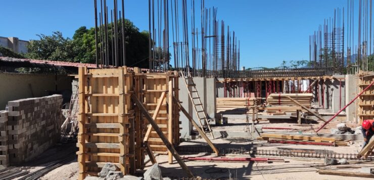 San Nicolás de Ibarra school rebuild is currently 30% complete