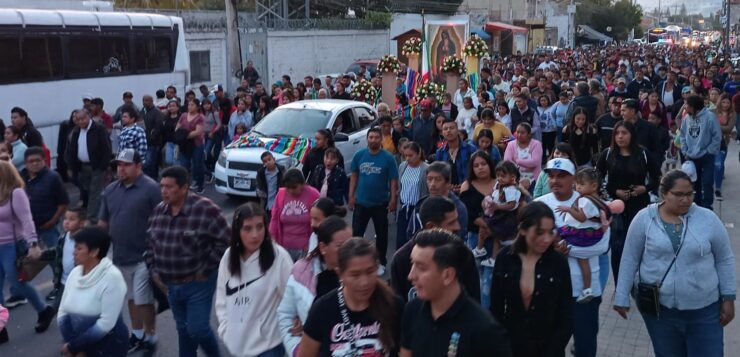 Massive pilgrimage for the Virgin of Guadalupe in San Juan Cosalá