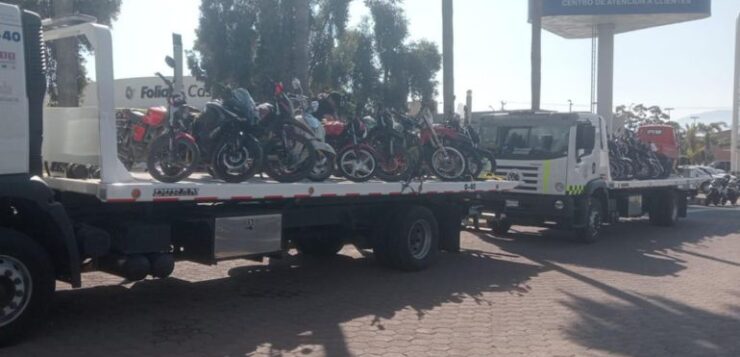 Motorcycles seized during State Security Secretariat operation