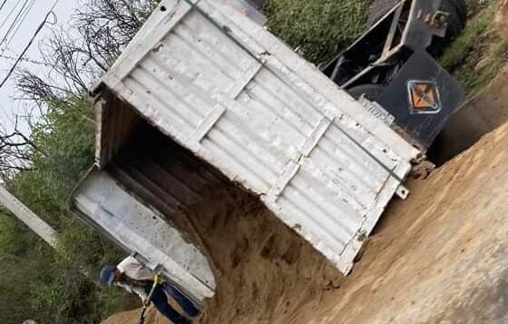 Another dump truck crashes on the Chapala-Ajijic highway