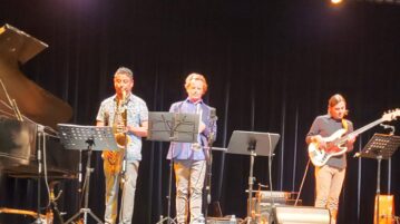 Ajijic jazz group Triálogo local concert set for music video