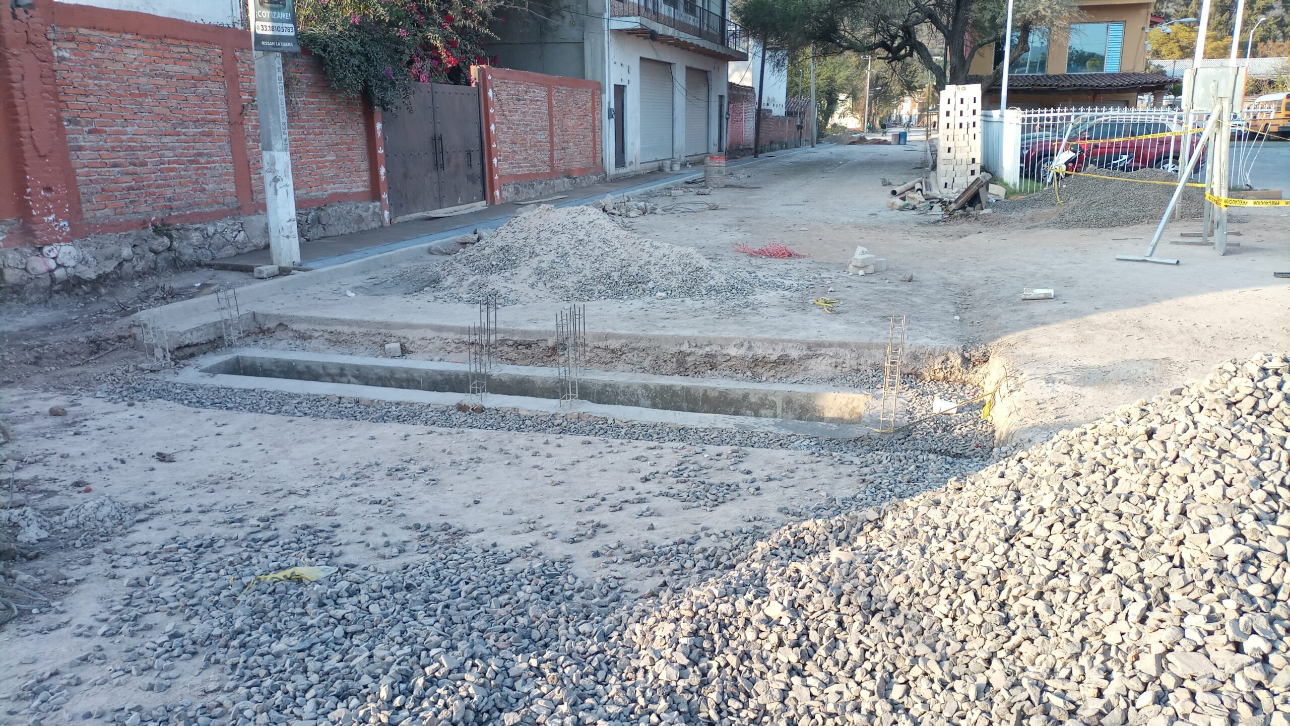 Jocotepec’s Colón Street work in Nextipac is almost completed