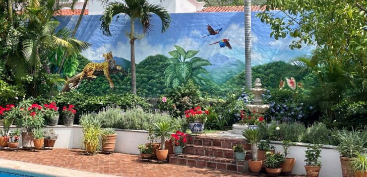 Mural of the week. Jungle scene, interior wall of a private home, by Mario Ramirez.