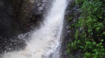 Recent rains create powerful El Tepalo waterfall