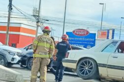 Three-vehicle collision at Walmart intersection