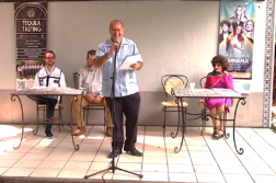 Domingo Marquez Flores speaks at Open Circle on the Universal Day of Peace