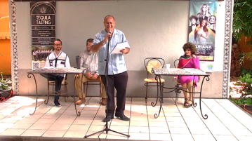 Domingo Marquez Flores speaks at Open Circle on the Universal Day of Peace