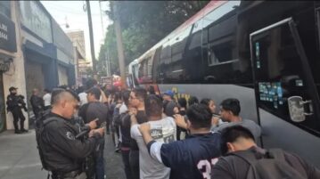 Migrant bus hijacked in Ixtlahuacan De Los Membrillos