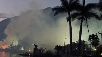 PHOTONOTE: Fire reported on San Juan beaches, but no evidence found