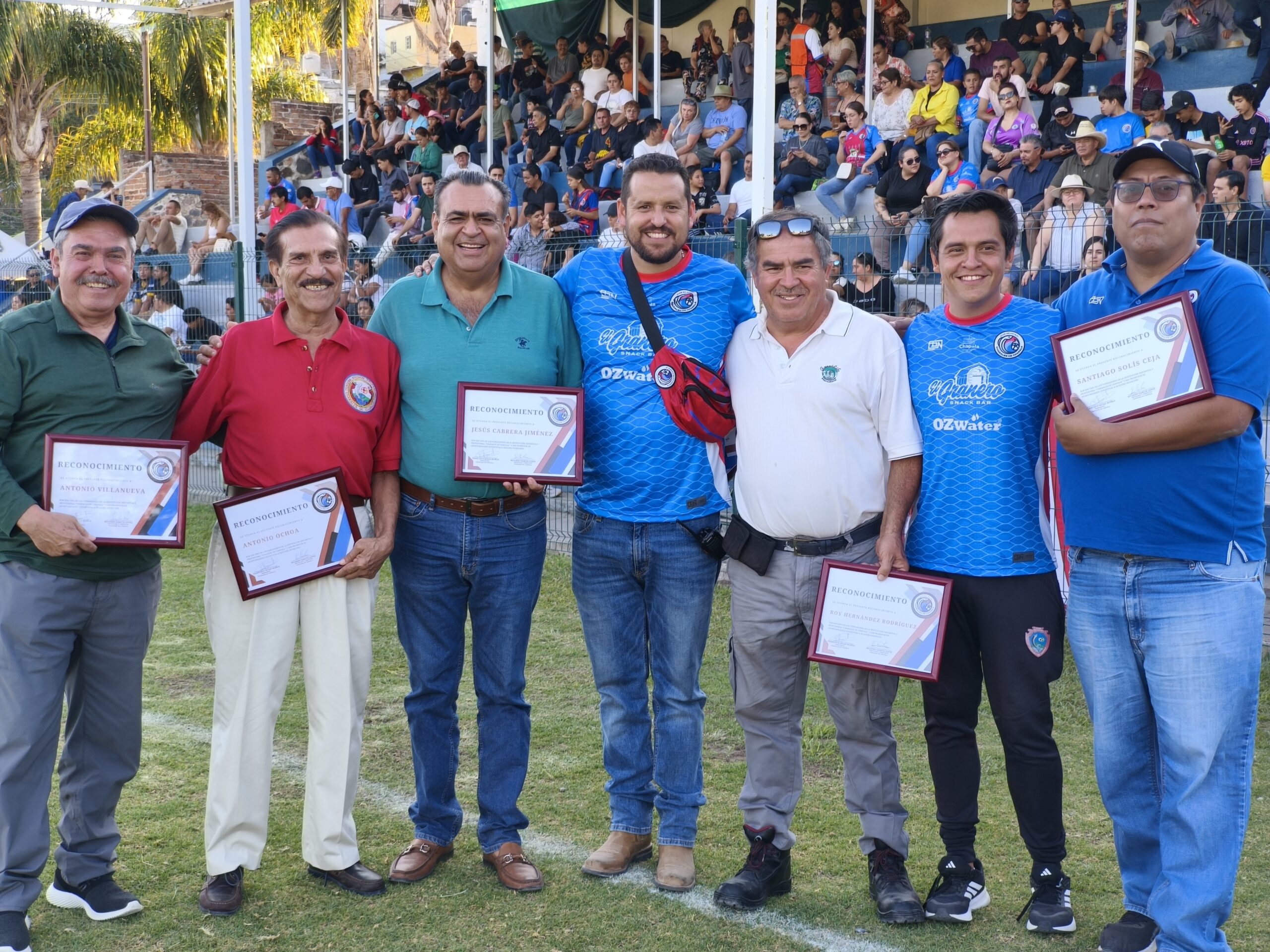 Founders of the Charales of Chapala soccer team recognized