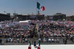 President Sheinbaum addresses 350,000 on Sunday in Mexico City