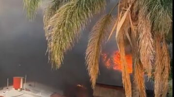 Massive blaze shuts Jocotepec gas stations, injures one