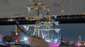Mexican Navy ship collision in New York under investigation Engine failure and tugboat withdrawal possible factors Mexican Navy ship collision in New York under investigation