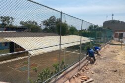 Wall between CETAC and Aurelia Flores schools removed